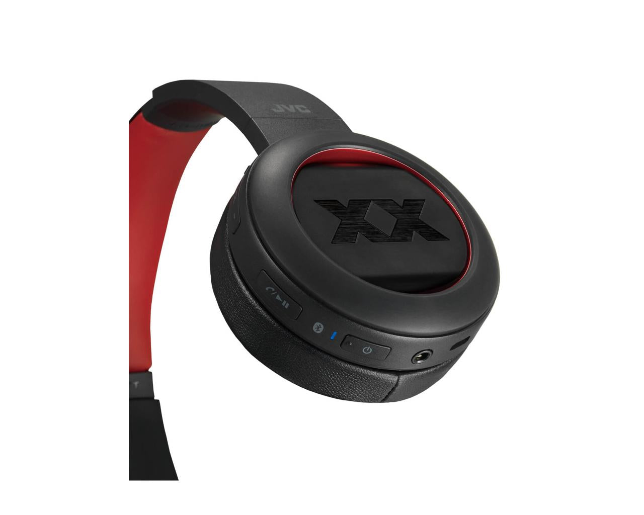 JVC Wireless On-ear Extreme Headphone HA-XP50BTHeadphonesWireless with Bluetooth connection Extreme Deep Bass Port and Bass boost function for deep bass sound 40 hours listening and quick charge capability makes 3 hours listening with 10 minutes charging